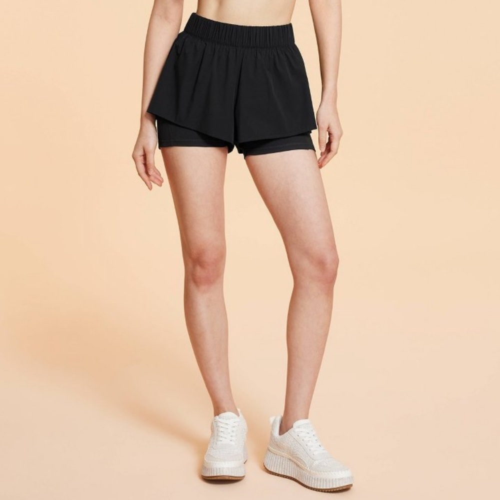 NWT Blogilates Ruffle Shorts